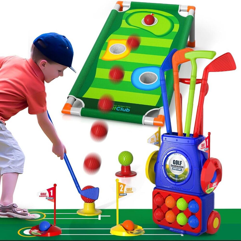 Bennol Kids Toddler Golf Set Indoor/Outdoor Sports Golf Toy, Age: 3+
